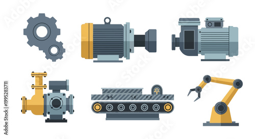 Industrial Machinery Parts Collection.