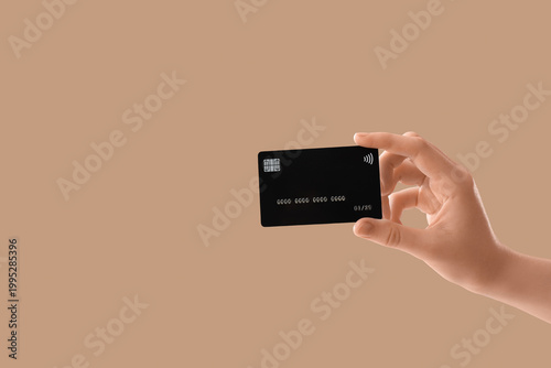 Female hand with credit car...