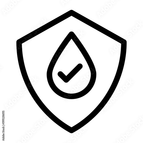waterproof shield icon