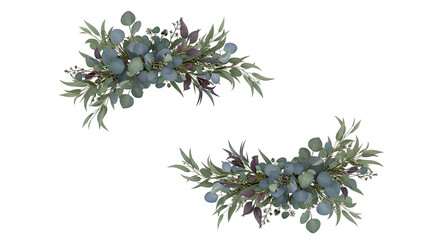 Eucalyptus and Greenery Floral Arrangements