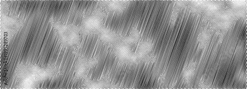 Thin slash line seamless pattern. Repeated fine diagonal lines background. Pinstripe wallpaper. Black and white tilted slanted strip backdrop. Repeating oblique linear texture overlay