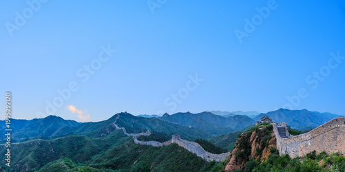beautiful landscape of the mountains in the morning