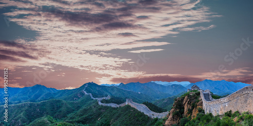beautiful landscape of the mountains in the morning