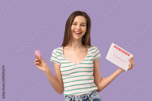 Happy young woman with mens...