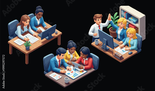 Teamwork in Office Collaboration with Documents and Computers