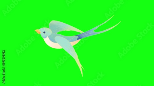 flowers and leaves, background, green screen, animation