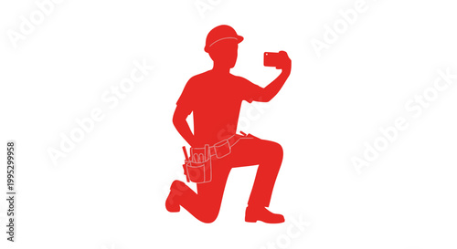 Man Kneeling and Holding Fist in Solidarity.