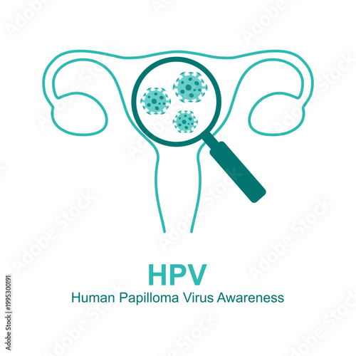 HPV (Human Papillomavirus) Cervical cancer awareness. Women health concept.