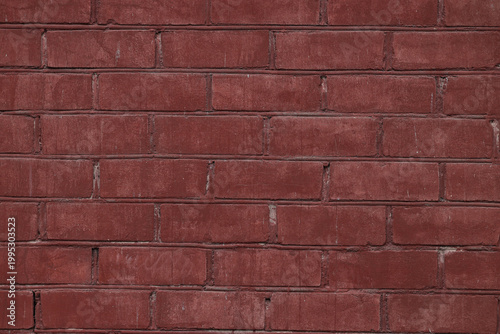 Texture of red brick wall a...