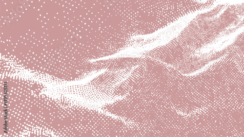 Halftone wave pattern with gradient dots abstract design element creative graphic resource