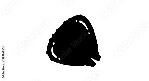 Black Hard Hat Safety Helmet Closeup.