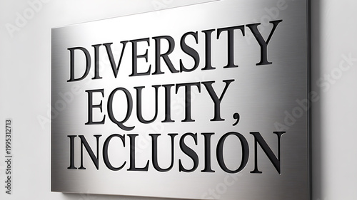 Diversity Equity Inclusion sign emphasizing modern lifestyle and connectivity