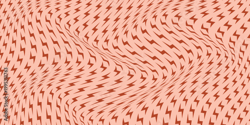 simple rust lightning bolt wave pattern vector for banner poster background.