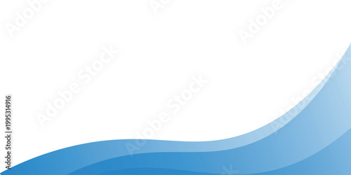 Flowing Blue Layered Organic Shapes Background for Corporate Slide