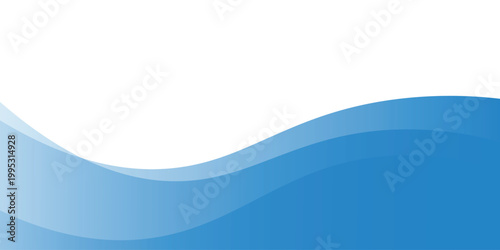 Professional Sky Blue Fluid Wave Vector Illustration for Website Banner