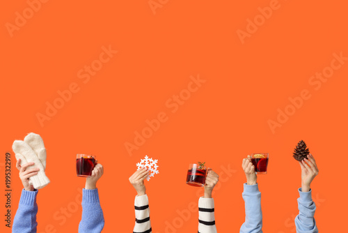 Female hands holding paper ...