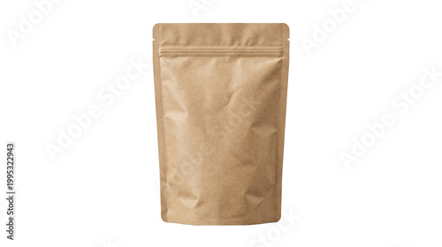 Fotografía Blank brown kraft paper stand up pouch package