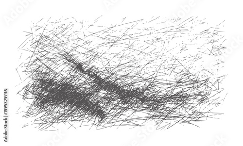 Dense dark gray scribbles and lines white abstract black chaos clutter
