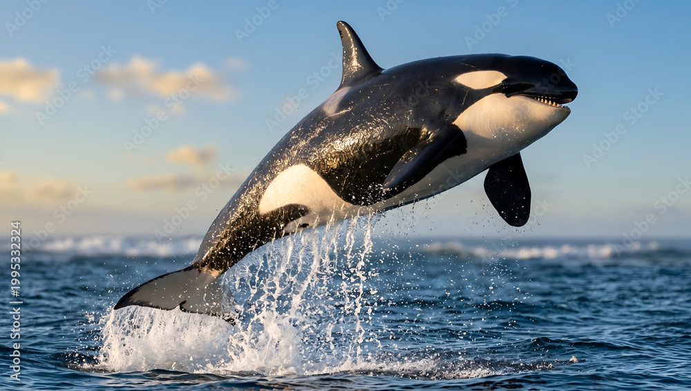 Obraz premium orca, whale, shark, sea, ocean, animal, dolphin