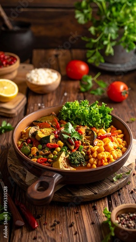 Delicious Vegetable Stir Fry in Bowl.