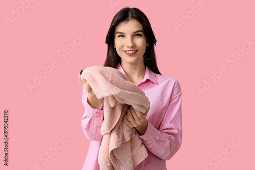 Beautiful young woman with ...