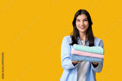 Beautiful young woman with ...