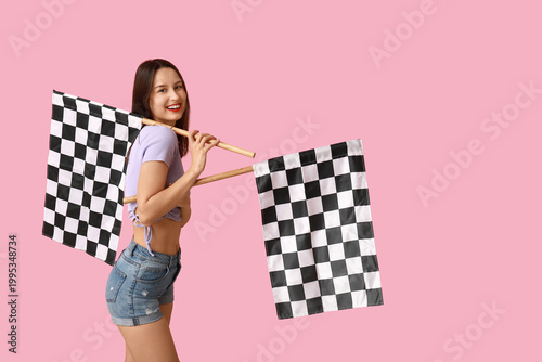 Beautiful young woman with ...