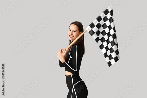 Beautiful young woman with ...