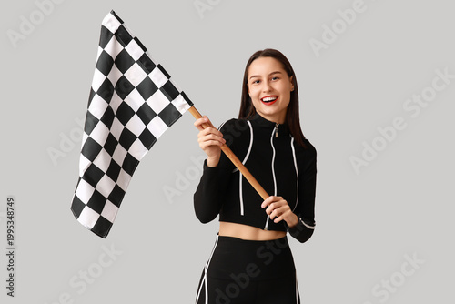 Beautiful young woman with ...