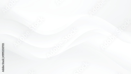White wavy abstract background with smooth curves and subtle gradient effects
