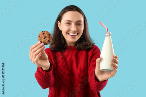 Beautiful young woman with ...