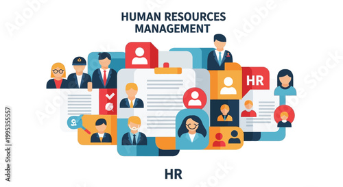 Human resources management team working.