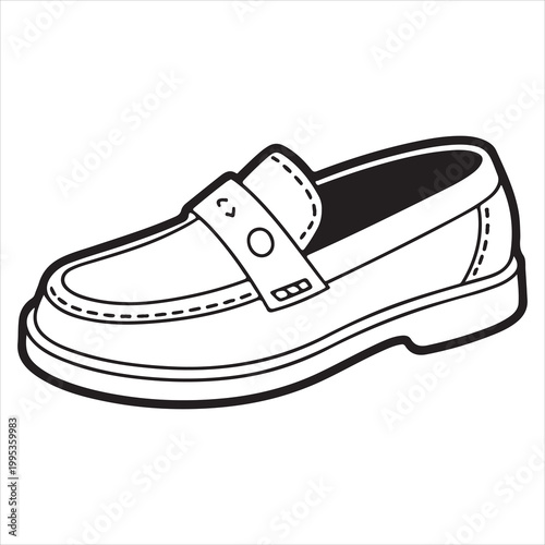 Classic boat shoe with adjustable strap detail