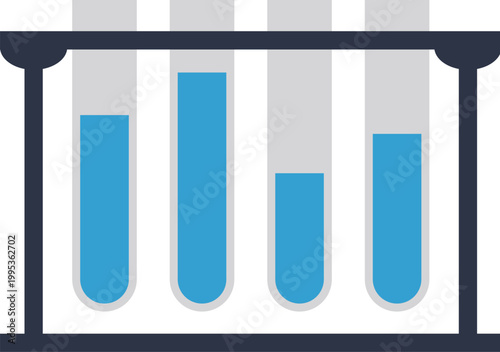 test tube colorful illustration