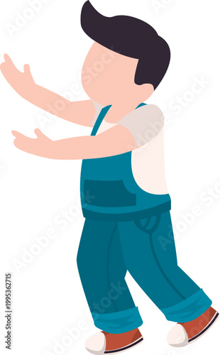 boy colorful illustration