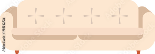 sofa colorful illustration