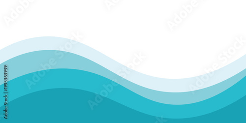 Abstract Water wave vector illustration design background. Wavy Background for summer