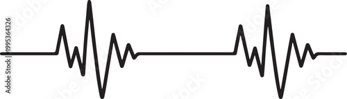  Heartbeat Icon Vector. Pulse Line Cardiology Symbol Illustration for Medical and Health Design.