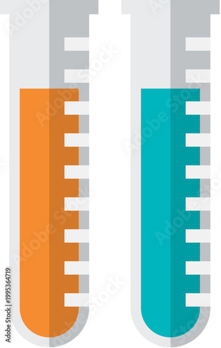 test tube colorful illustration