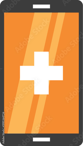 medical app colorful illustration