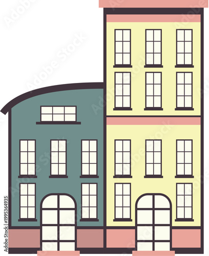 house colorful illustration