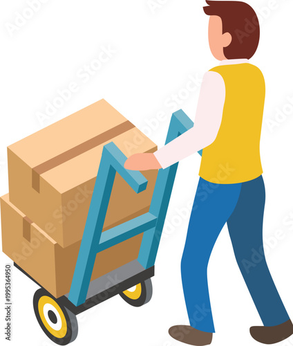 porter colorful illustration