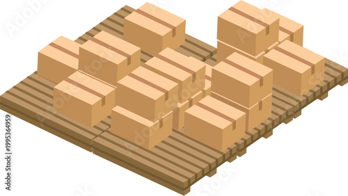 cargo colorful illustration