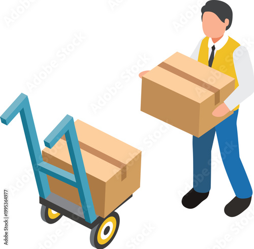 porter colorful illustration