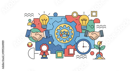 Business partnership and teamwork concept.