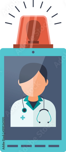 doctor colorful illustration