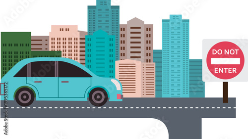 car colorful illustration