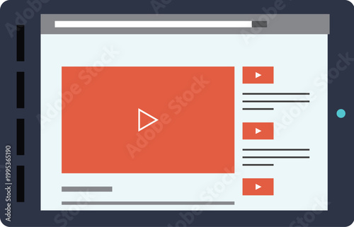 video colorful illustration