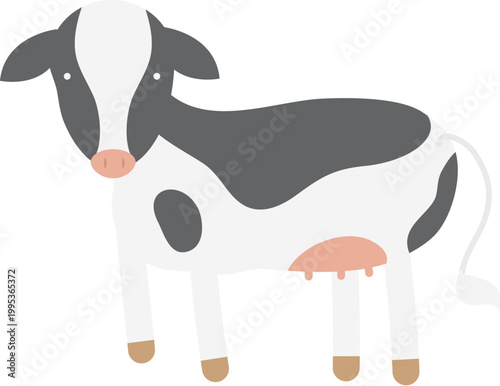 cow colorful illustration
