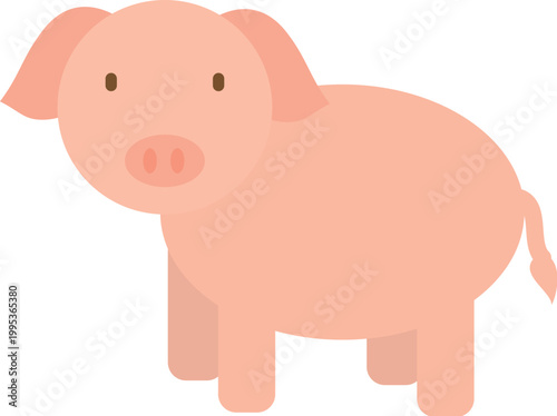 pig colorful illustration
